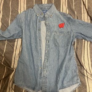Wisconsin jean shirt jacket